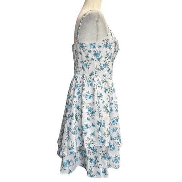 Scarlett Darkness Blue Floral Victorian Floral Milkmaid Dress NWT (Size M) - Picture 4 of 8